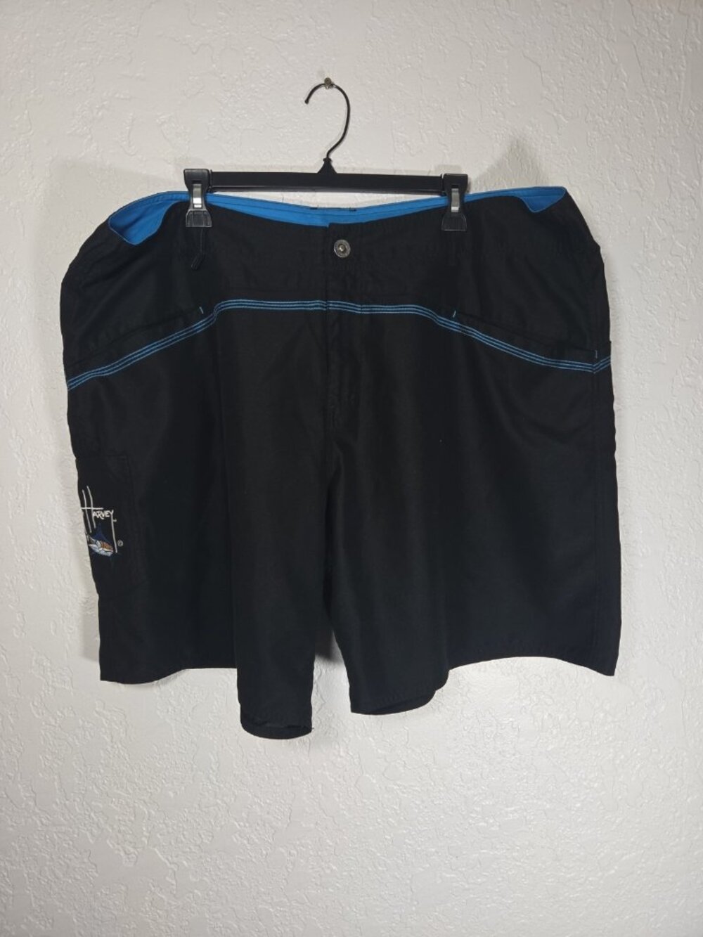 Guy Harvey Embroidered Sporty Swim Men's Waterline Hybrid Shorts sz 42